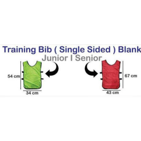 Training Bib (Single Sided) Blank Junior|Senior